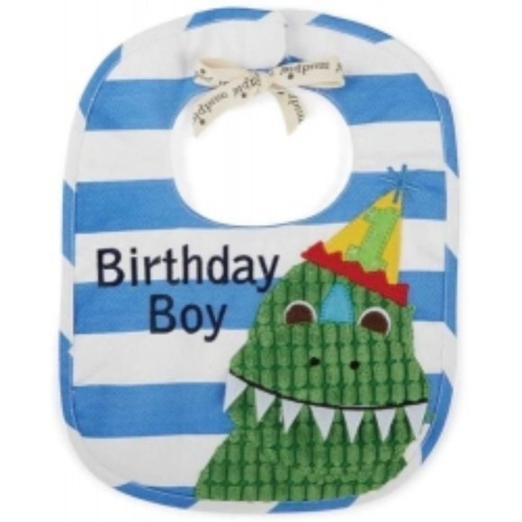 New Birthday Dino Bib - Mud Pie Collection - Picture 1 of 1